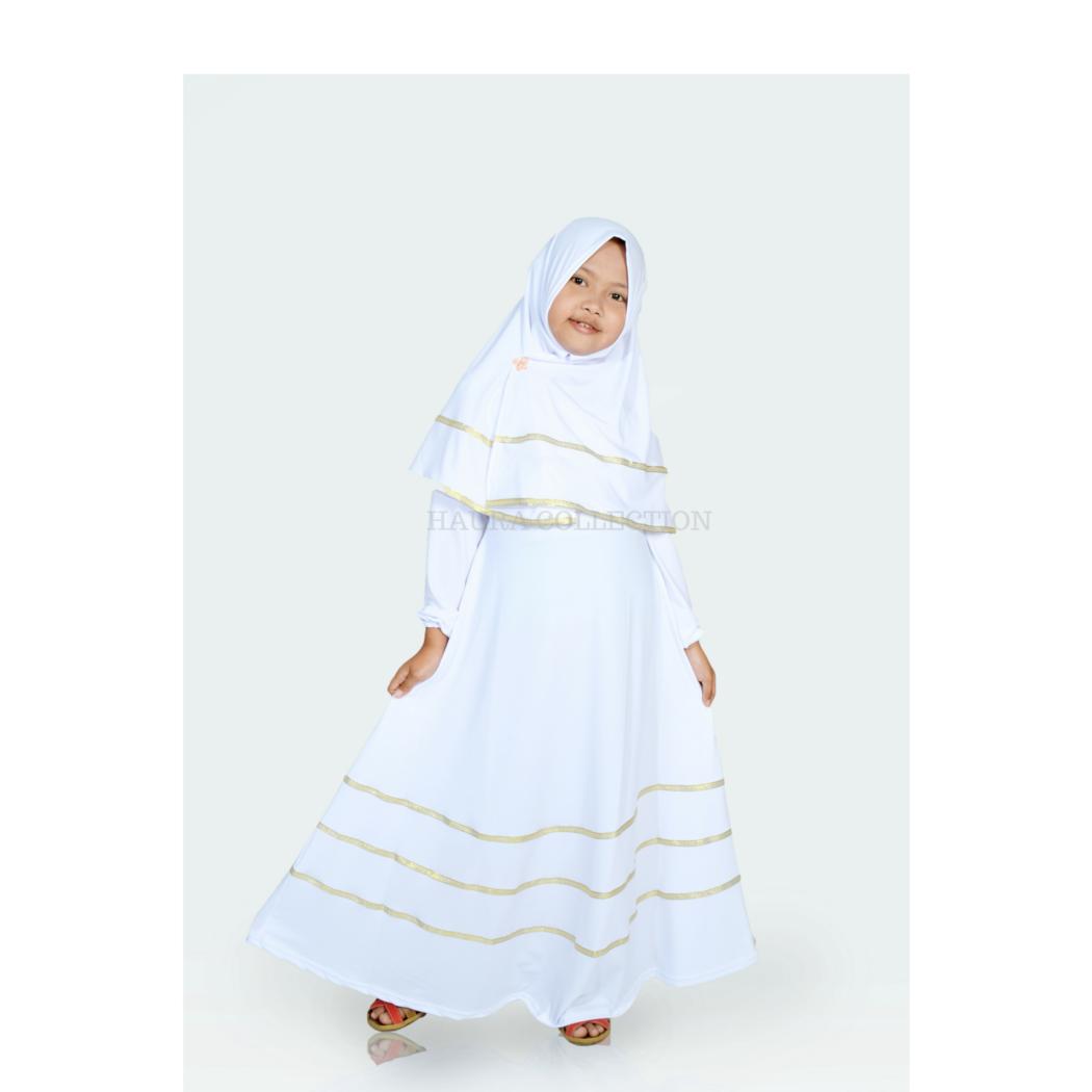 baju muslim/gamis anak putih