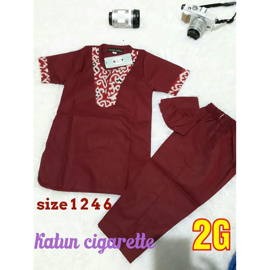 stelan koko turki anak usia 6-7 tahun / baju koko lebaran / baju koko murah / baju koko anak laki / baju koko model terbaru