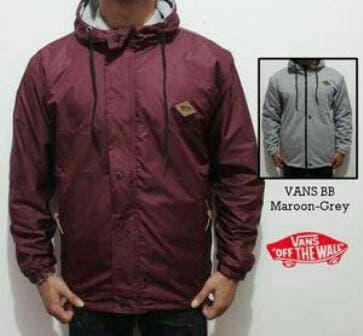 DISKON Jaket bolak balik vans marrun TERMURAH