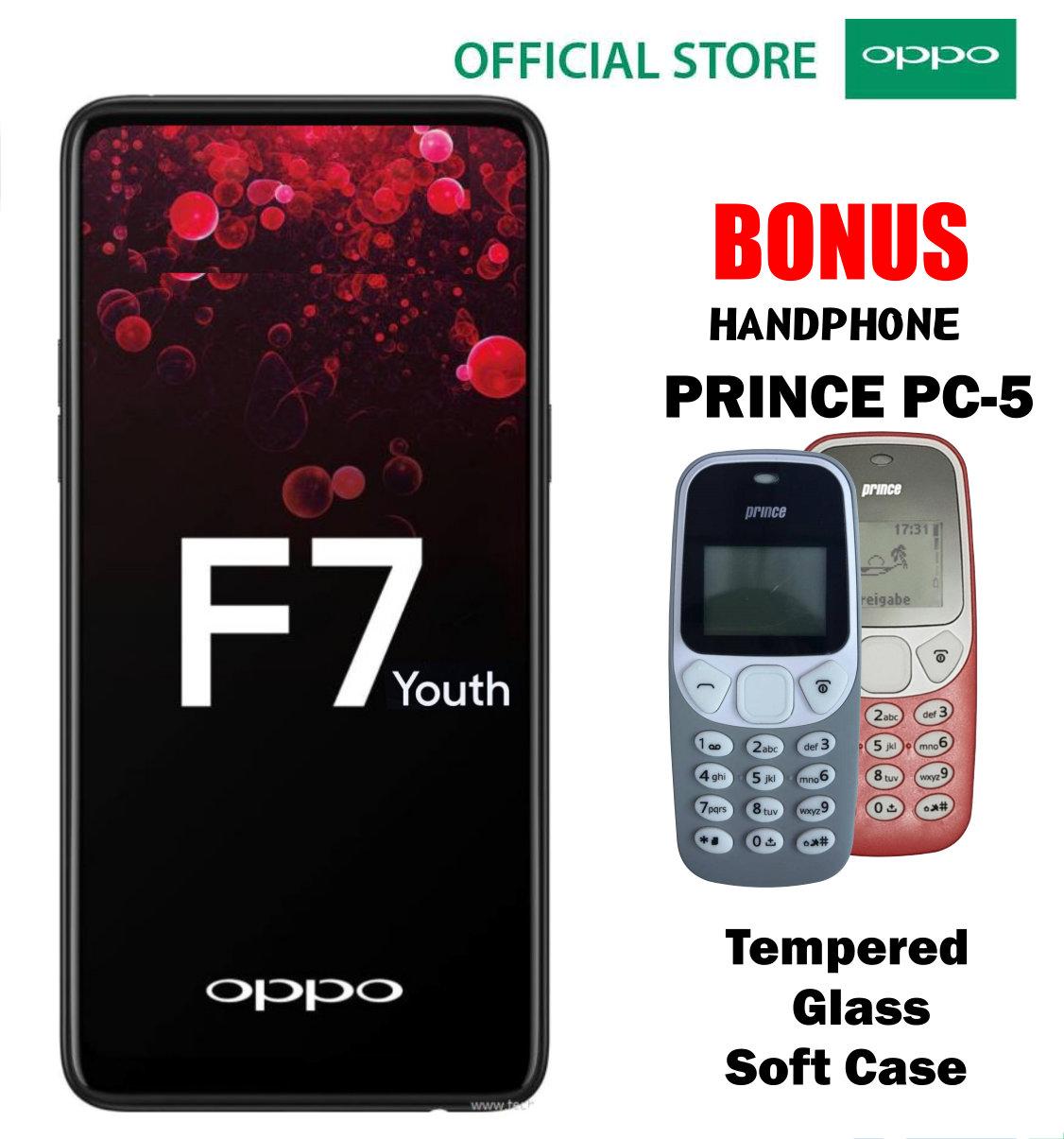 OPPO F7 YOUTH 4/64GB - Black Plus Hanphone Prince Pc-5