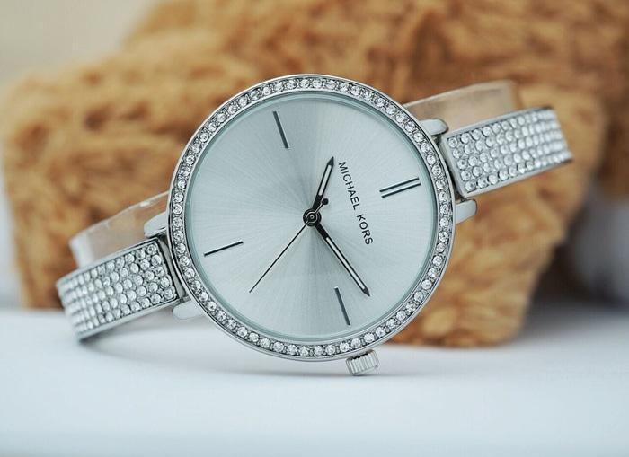 Jam Tangan Wanita / Cewek Michael Kors MK Berly Rantai Silver