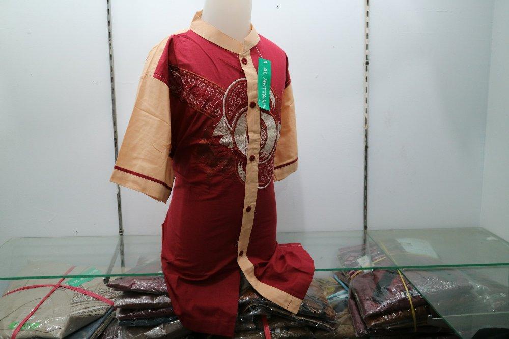 Baju Koko Anak Muslim Lengan Pendek Bordir Kombinasi Kemeja Anak Al Muttaqin Grosir Murah Tanah Abang Jakarta KTT 001 di lapak Al Muttaqin Collection produsenbajukoko
