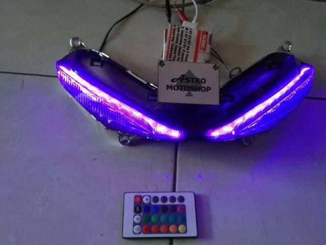 Lampu senja mx king 150 BISA GANTI WARNA PAKAI REMOTE MXKING
