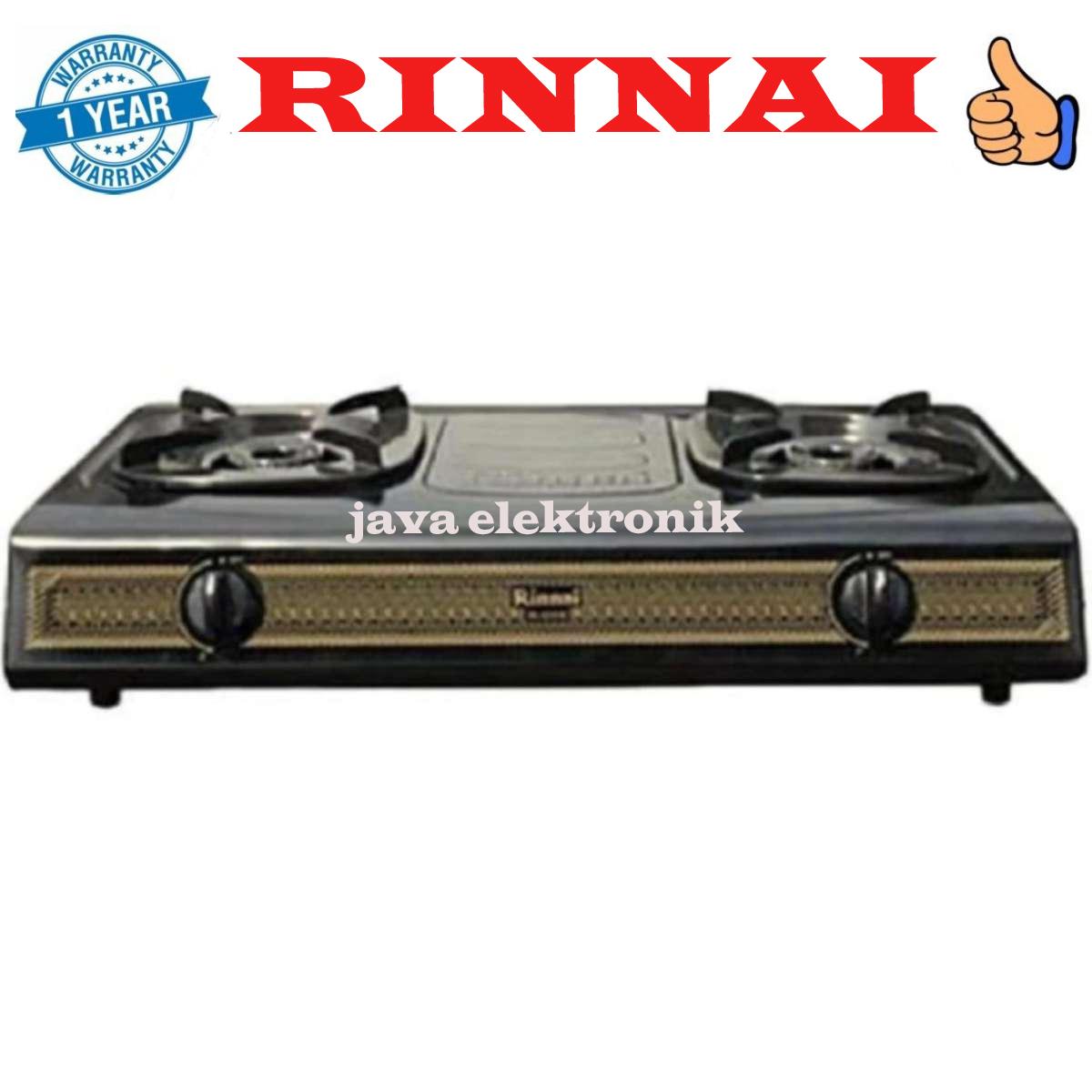 Rinnai RI-522S Kompor Gas 2 Tungku - Hitam garansi resmi