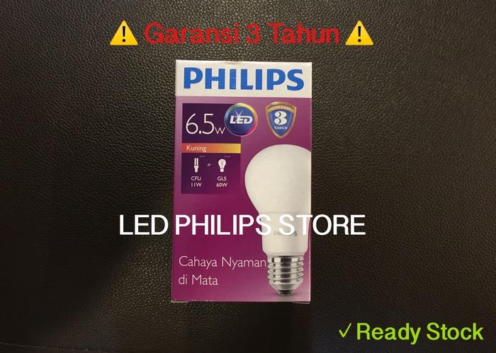 Promo Lampu Bohlam LED Philips 7 Watt Kuning/Warm White (7W 7 W 7Watt) original