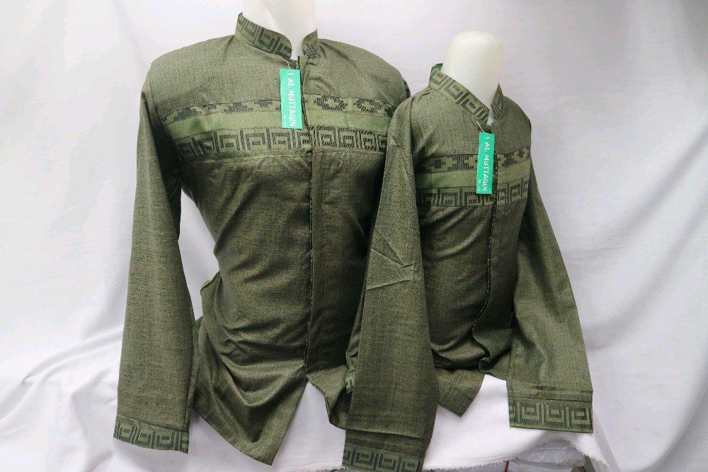 Baju Muslim Baju Koko Kemeja Jasko Jas Koko Hijau Lengan Panjang Couple Al Muttaqin di lapak Al Muttaqin Collection produsenbajukoko
