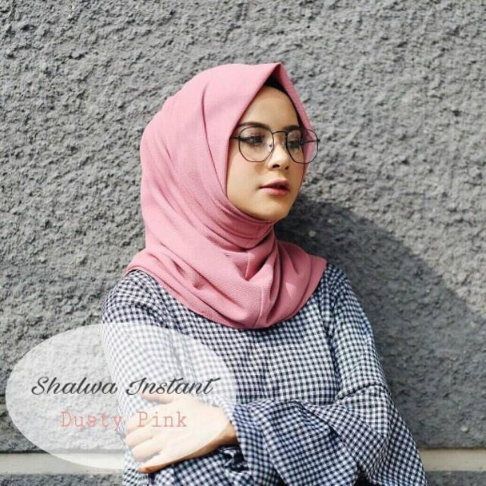 kerudung hijab instan salwa pink murah bisa bayar di tempat