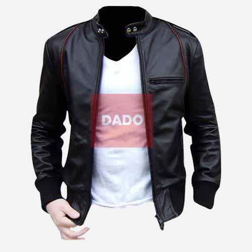 Jaket Semi Kulit Sintetis Ariel Noah Sporty Black Pria