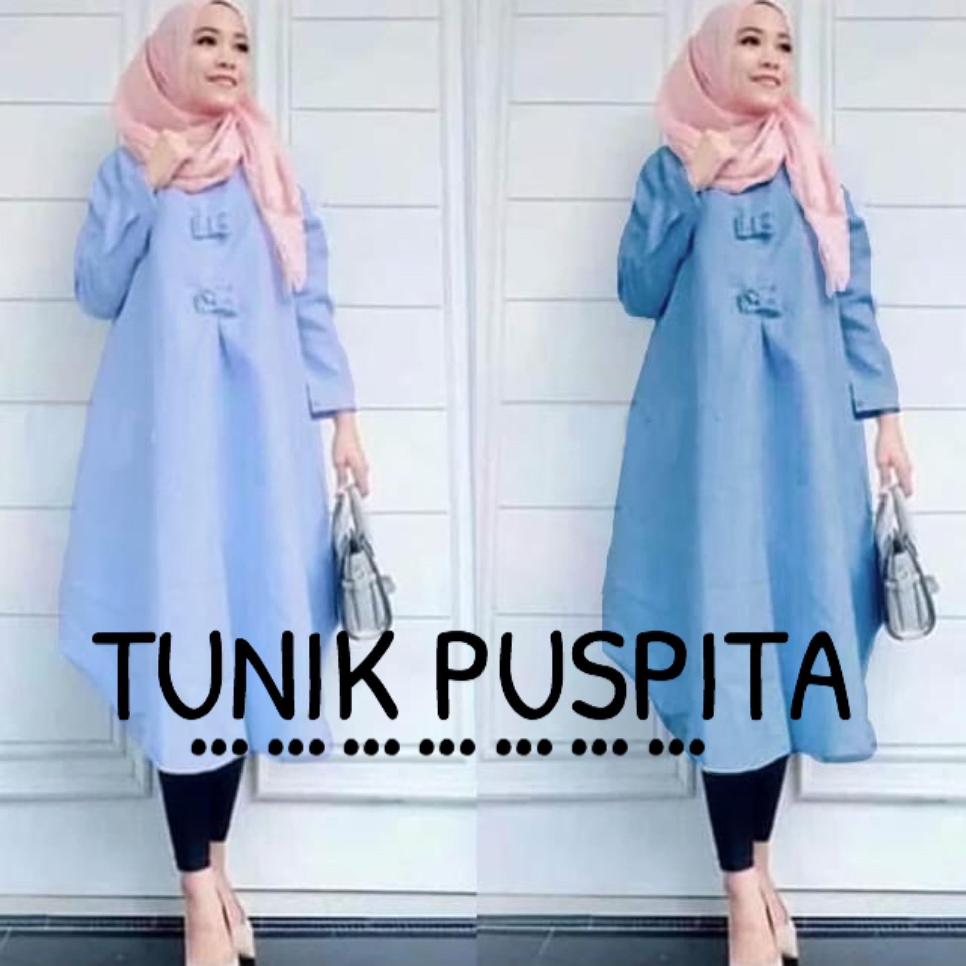 GA Fashion Tunik Pita Denim Muda