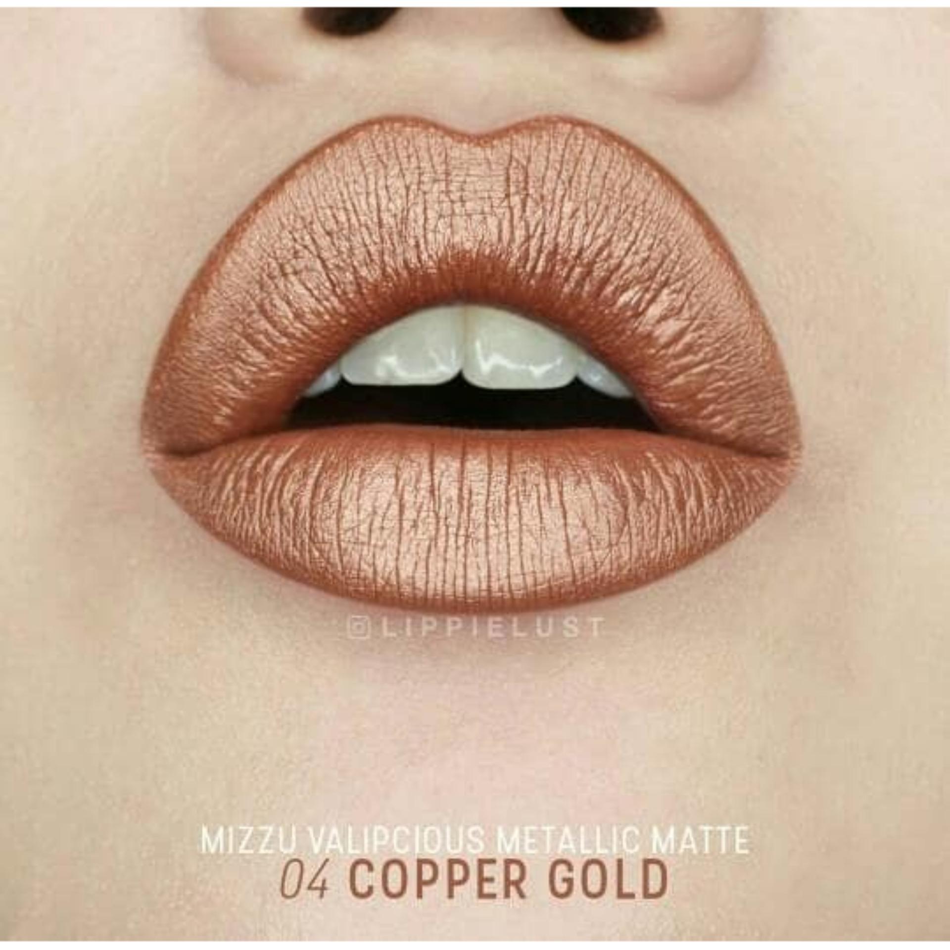 Mizzu Valipcious Metallic Matte (04 Copper Gold) - Lip Cream