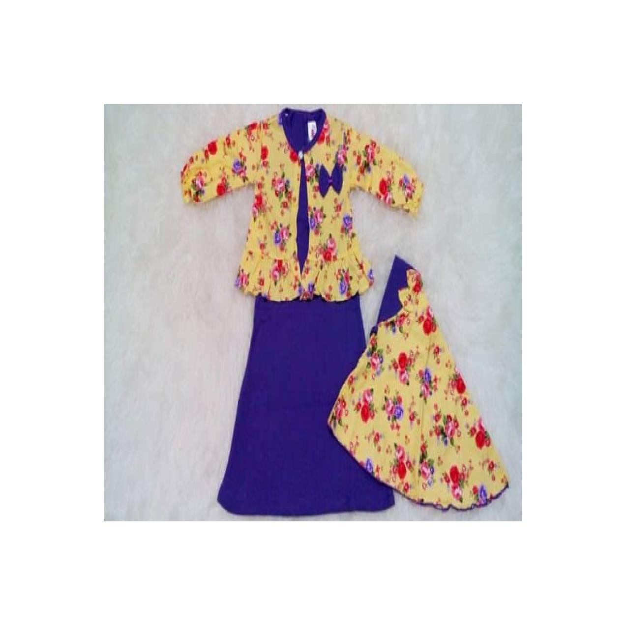 Gamis anak Long dress anak baju muslim anak bunga rompi BERKUALITAS