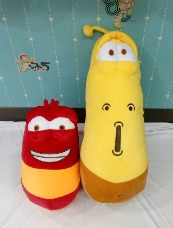 Boneka Larva Merah Kuning Couple Besar