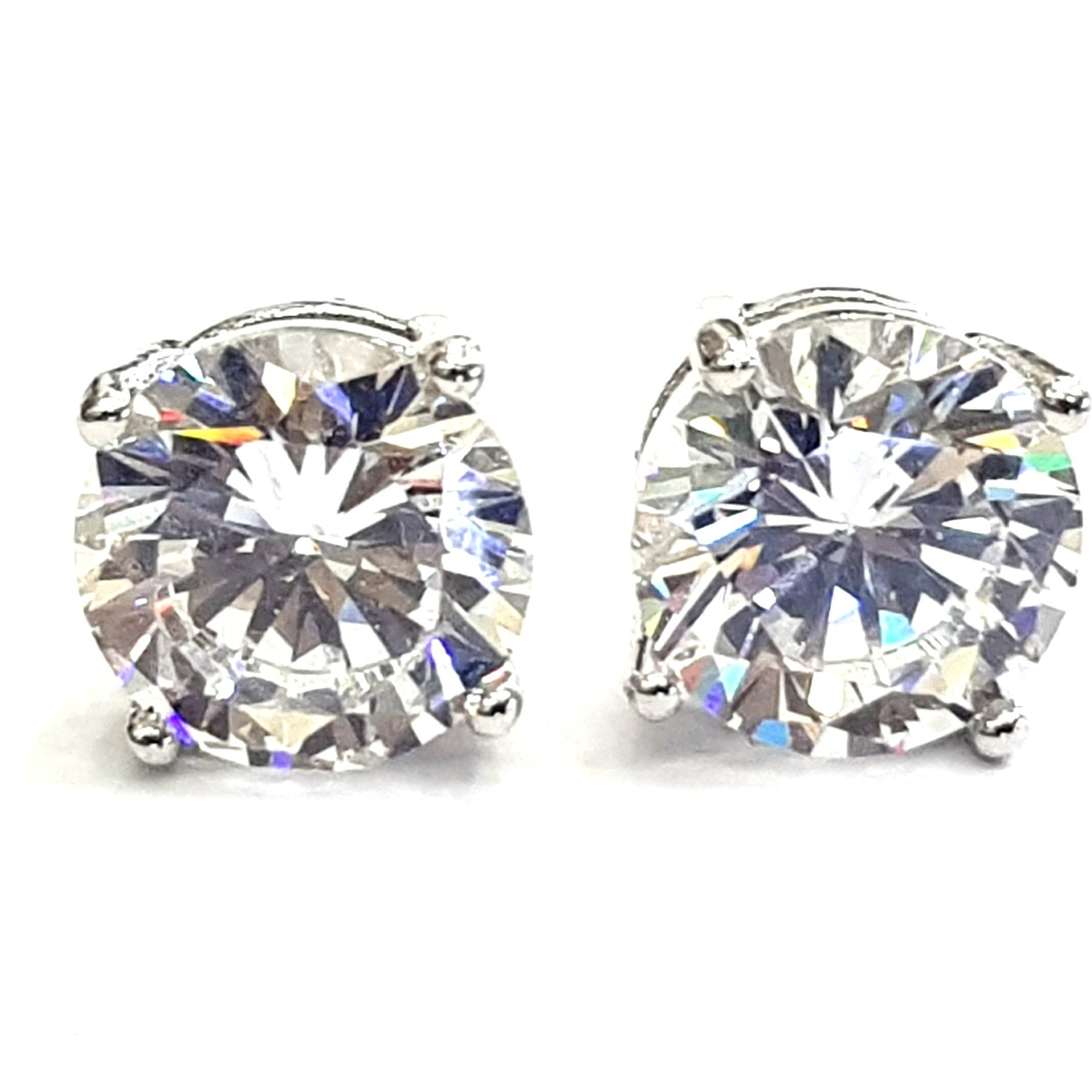 Anting Tusuk Simple Stud Solitaire Diamond 8 MM - Silver