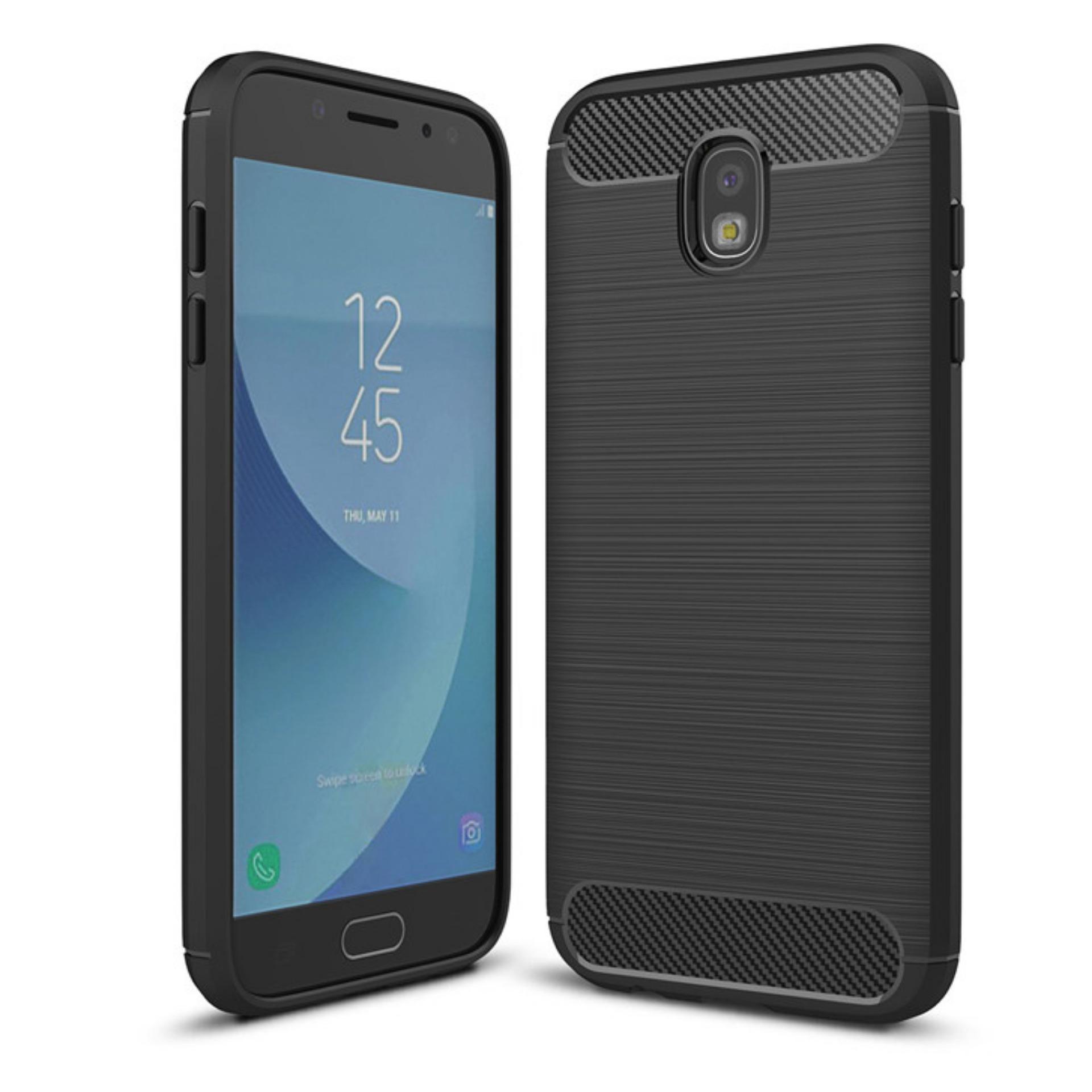 Original Lazada Case Ipaky Shockproof Carbon Hybrid For Samsung Galaxy J2 Pro 2018 - Hitam