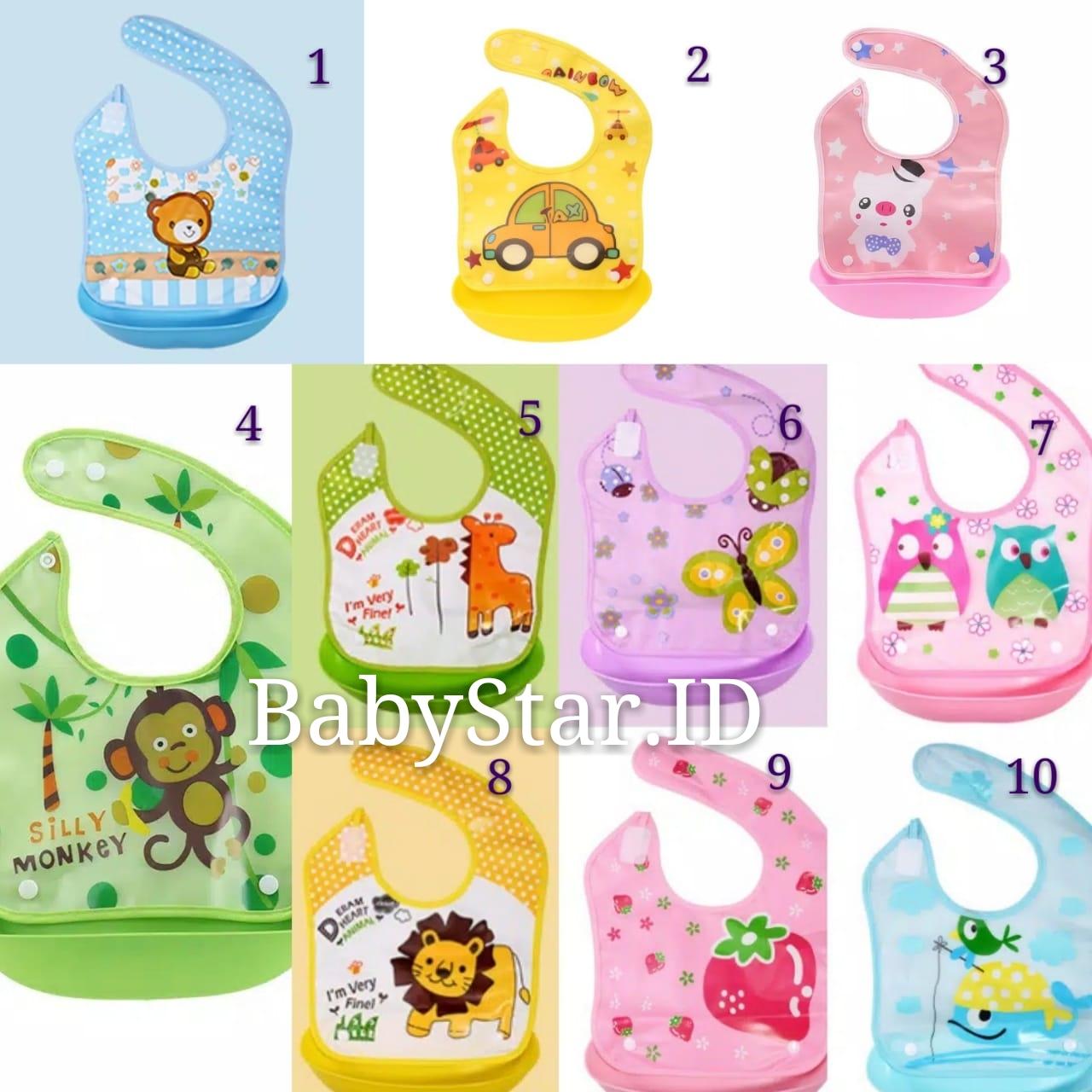 Plastik Waterproof / Baby Bib / Apron / Tadah Liur. Source ·