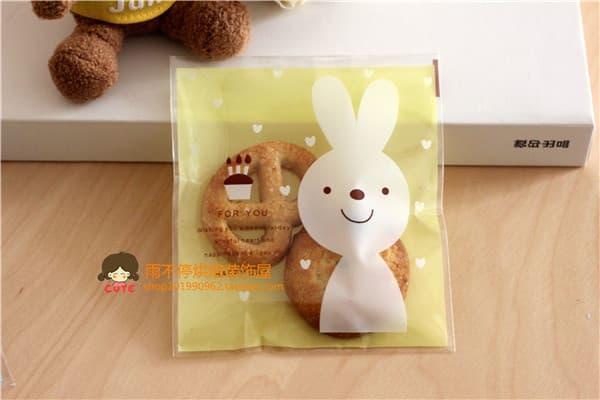 HARGA SPESIAL!!! rabbit packing plastik cookies packaging kantong bungkus cake roti new - PK6LCh