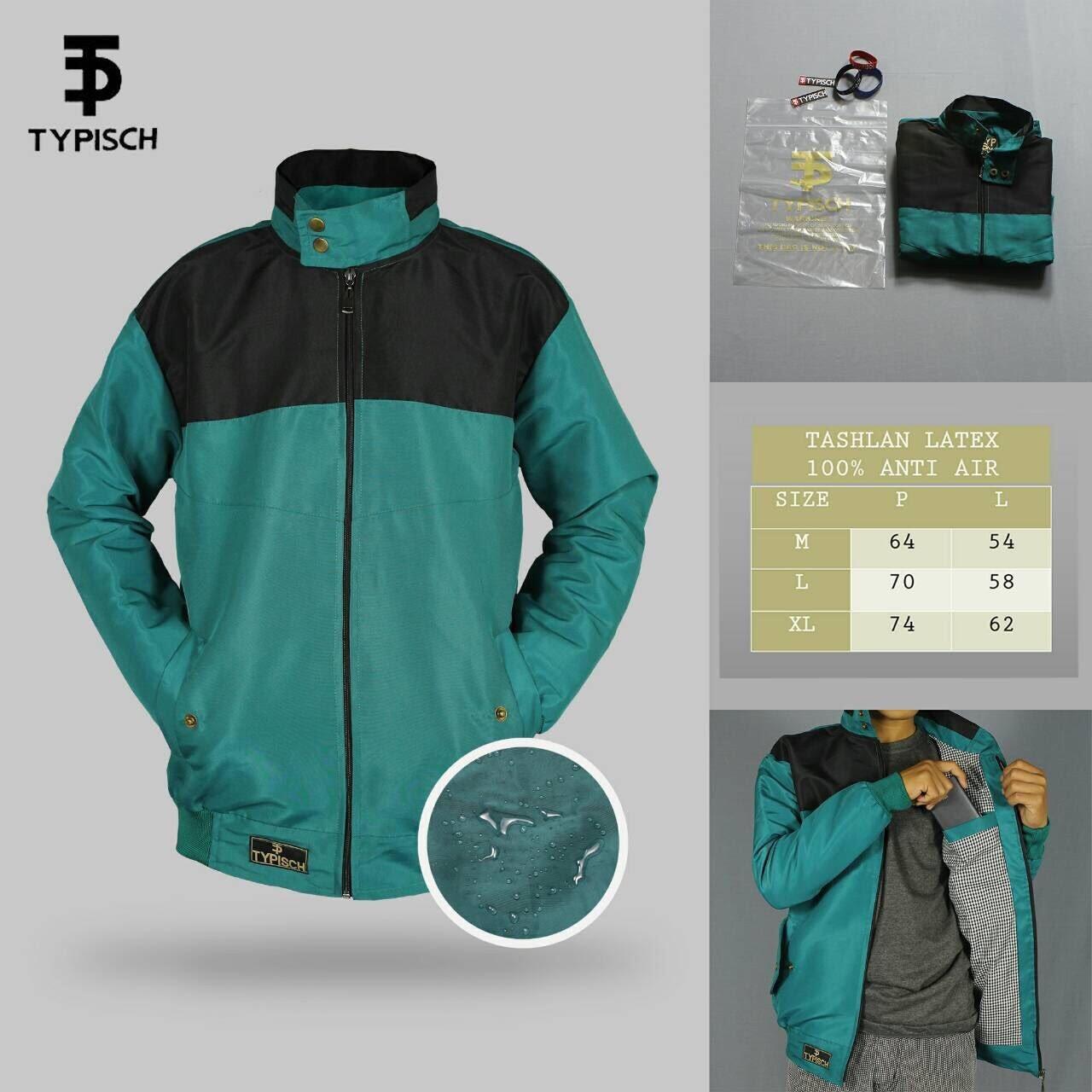 Cliqueshop - Jaket Taslan Waterproof Kombinasi Original Typisch