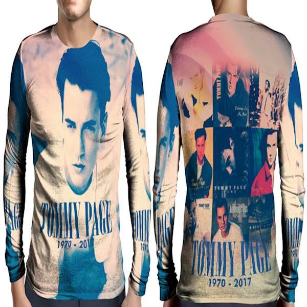 Kaos T-Shirt Lengan Panjang Full Print Custom Tommy Page Art 5