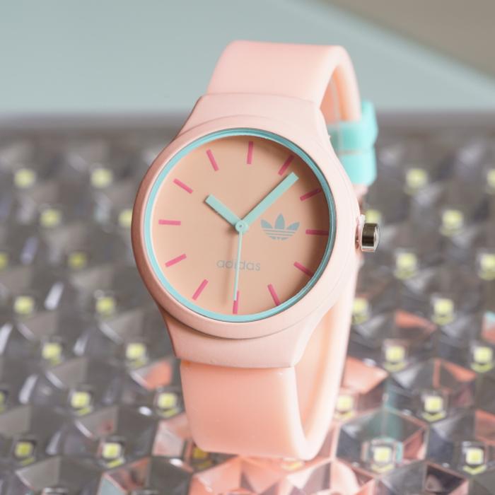 Jam Tangan Pria / Wanita Murah Adidas SK2845 Rubber Peach