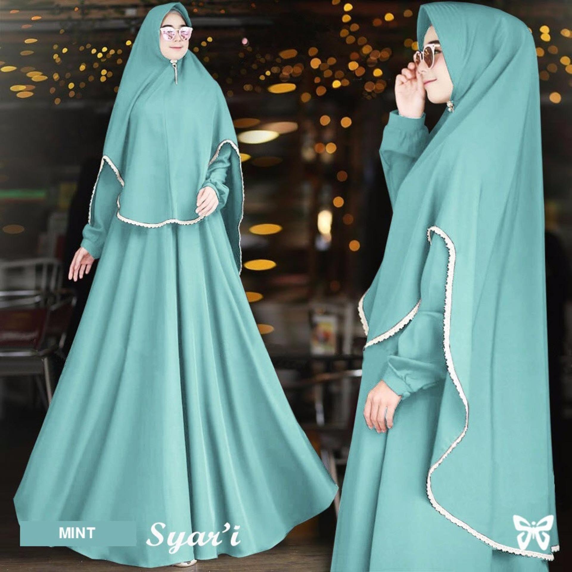 Sera Outfit Gamis Syari Set 2 in 1 Lis Renda MSR150 / Baju Muslim Wanita Syar'i / Gaun Muslimah / Maxi Dress Lengan Panjang / Hijab Polos / Jilbab Khimar / Srfahtira Sera Outfit Gamis Syari Set 2 in 1 Lis Renda MSR150 / Baju Muslim Wanita Syar'i / Gaun Muslimah / Maxi Dress Lengan Panjang / Hijab Polos / Jilbab Khimar / Srfahtira