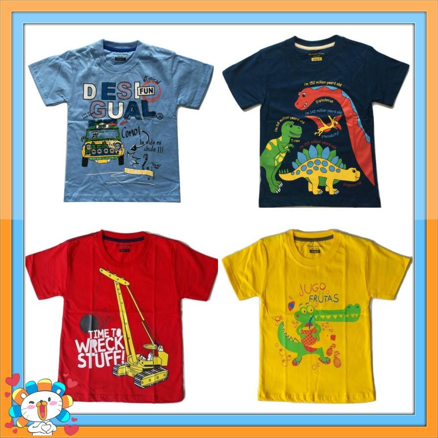 BEST SELLER Kaos Anak Karakter Cowok - (4 Buah)