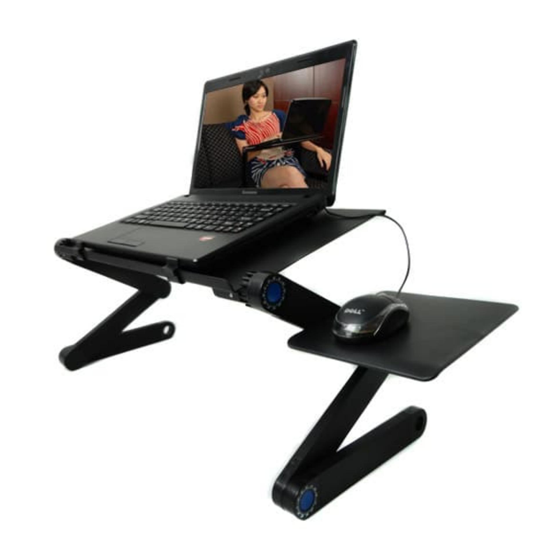 Meja Lipat Portable Meja Laptop Lipat Meja Makan Meja Makan Lipat Meja Makan Minimalis Meja Laptop Siku 360 Derajat Hitam