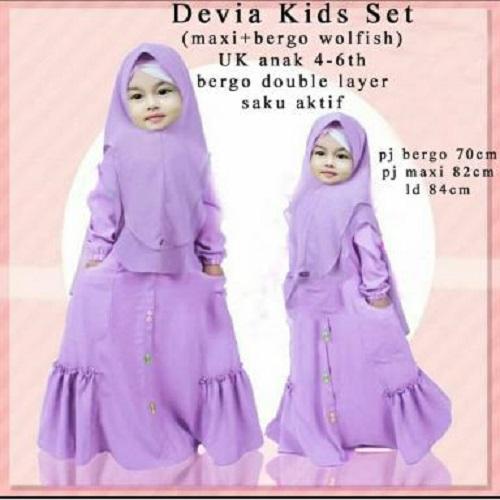 SUPPLIER GROSIR 15719 U45 BAJU MUSLIM ANAK MAXI MAXY DRESS PAKAIAN BUSANA MUSLIMAH SYARI GAMIS KIDS LENGAN PANJANG TERBARU JAMAN NOW WARNA TALAS MURAH TERMURAH BAHAN WOLFISH