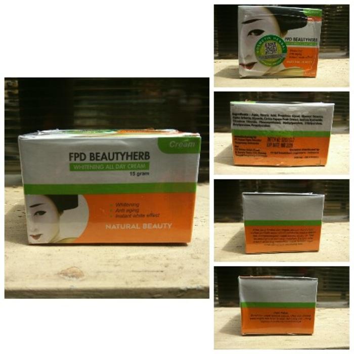 TERMURAH - |VEGE HERBAL CREAM - FPD BEAUTY HERBAL DAY CREAM| - PERAWATAN WAJAH - KRIM WAJAH - KRIM SIANG - PELINDUNG KULIT DARI UV - PELEMBAB KULIT - PENGHILANG KERIPUT - PENGHILANG BEKAS LUKA - PENGHILANG BEKAS JERAWAT - SOLUSI WAJAH PUTIH - 15GR - PROMO