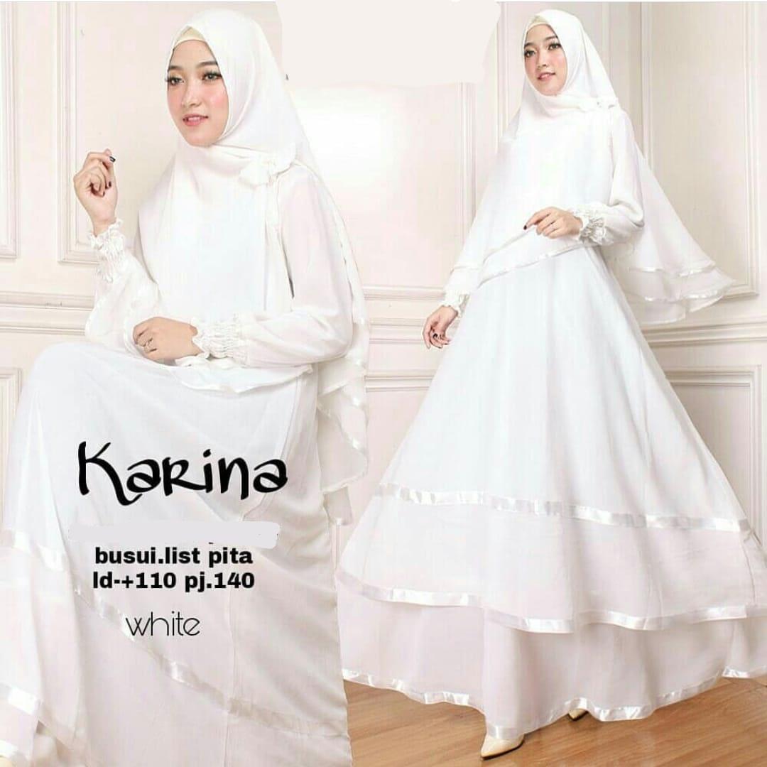 GAMIS WANITA PESTA MURAH GAMIS BUSUI JUMBO MURAH TERBARU JUAL GROSIR BAJU MUSLIMAH MAXI KEKINIAN KHIMAR MURAH SYARI JERSEY KARINA PUTIH