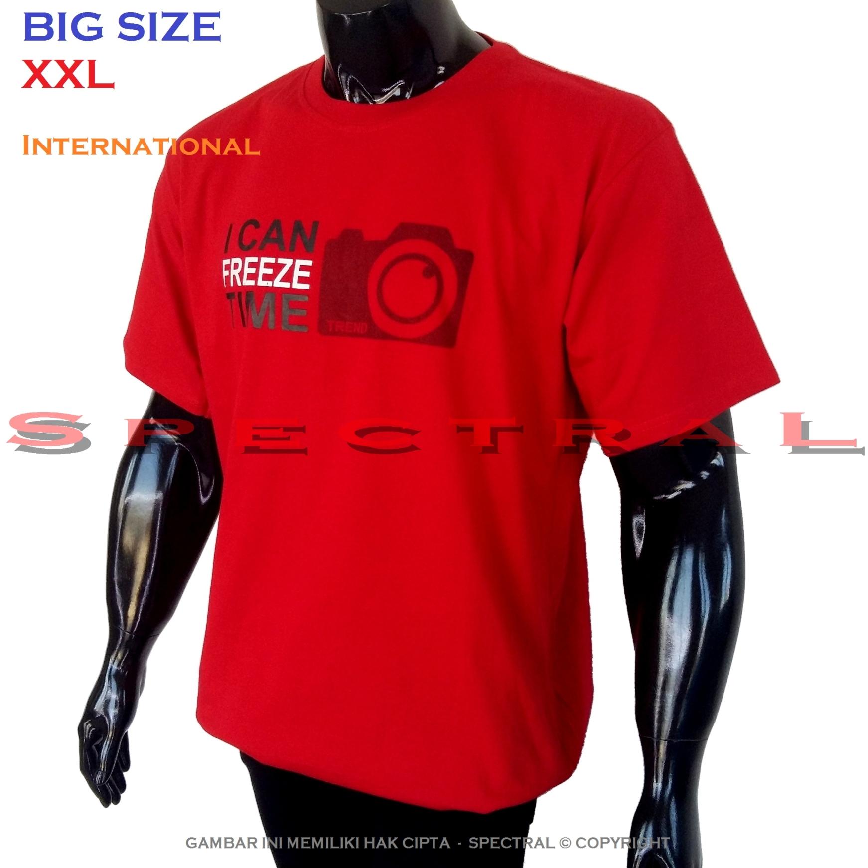 Spectral – BIG SIZE XXL INTERNATIONAL 100{55e037da9a70d2f692182bf73e9ad7c46940d20c7297ef2687c837f7bdb7b002} Soft Cotton Combed Kaos Distro Jumbo BIGSIZE T-Shirt Fashion Ukuran Besar Polos Celana Atasan Pria Wanita Katun Bapak Orang Tua Gemuk Gendut Lengan Simple Sport Casual 2L 2XL Baju Cowo Cewe Pakaian Terbaru I CAN