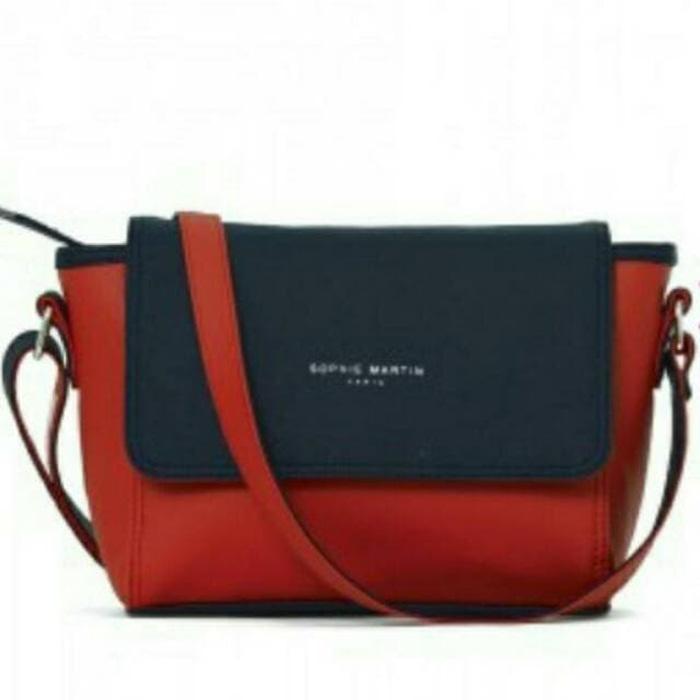 TAS TISSERAND Tas Selempang Wanita Tas Shopie Martin Paris Warna Merah / Tas Selempang Wanita / Fashion Wanita / Tas Selempang / Tas Branded / Tas Shopie Martin Original / Tas Bag Import