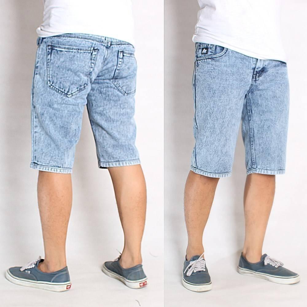 Celana pendek jeans sand wash made in bandung