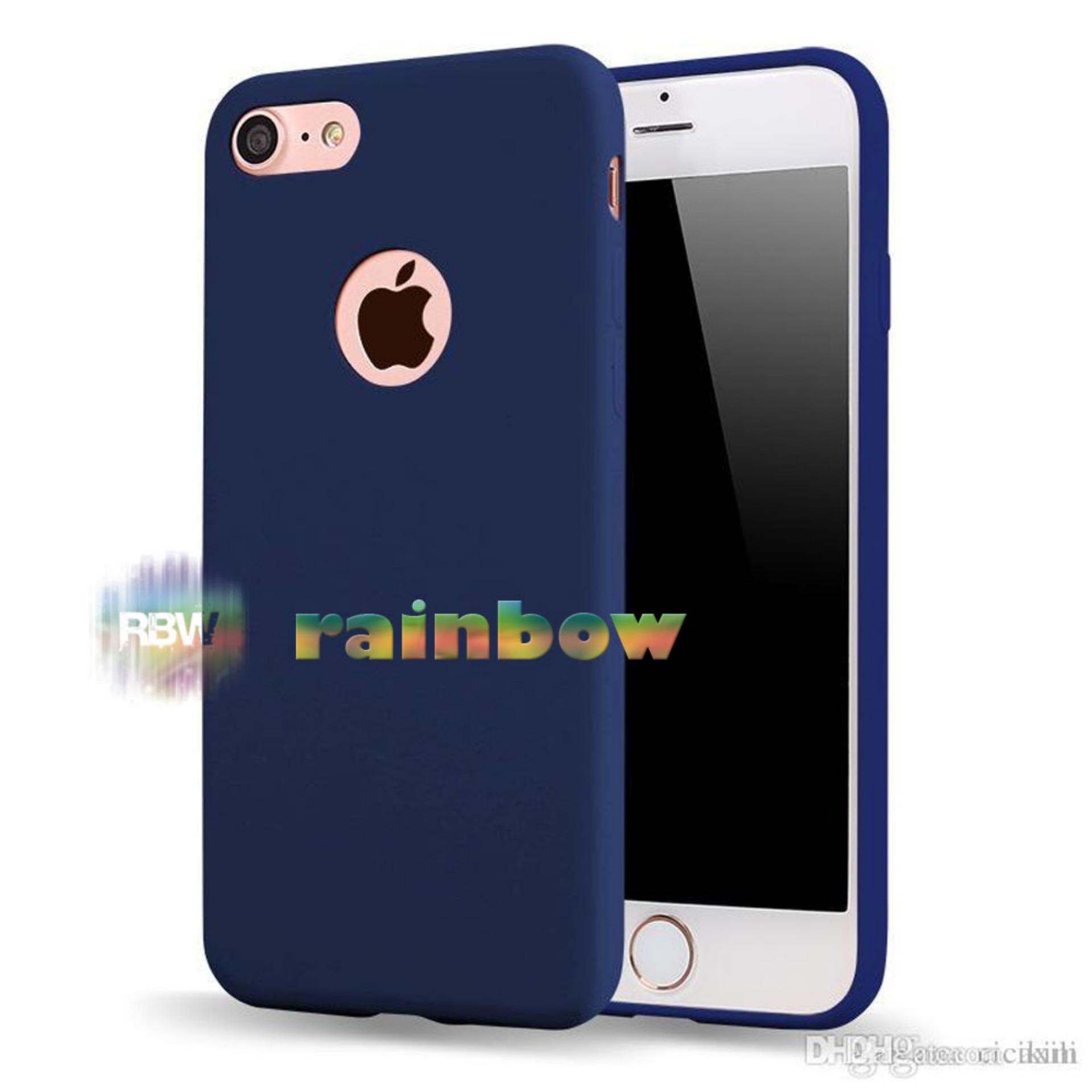Lize Apple Iphone6 / Iphone 6 / Iphone 6G / Iphone 6S Ori Ukuran 4.7 inch / Softshell / Jelly Case / Soft Case / Soft Back Case / Silicone / Silicon / Silikon / Case Iphone / Case HP / Casing Handphone Iphone 6 - Biru tua