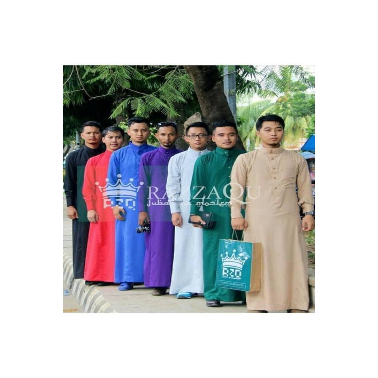 Promo Jubah Gamis Pria Slimfit Baju Koko Muslim Laki-Laki