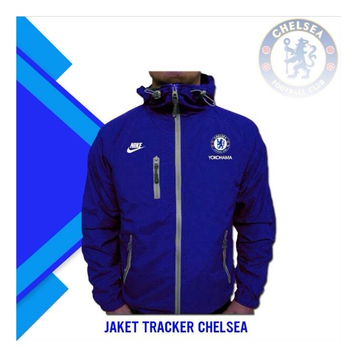 Jaket Klub Bola Chelsea Jaket Bola Pria Waterproof
