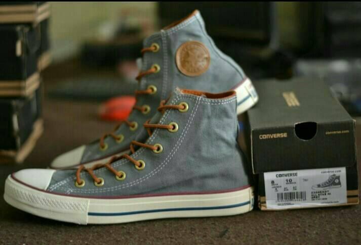 Sepatu casual converse all star cllasic tali tan HI-sepatu sekolah-sepatu sneakers