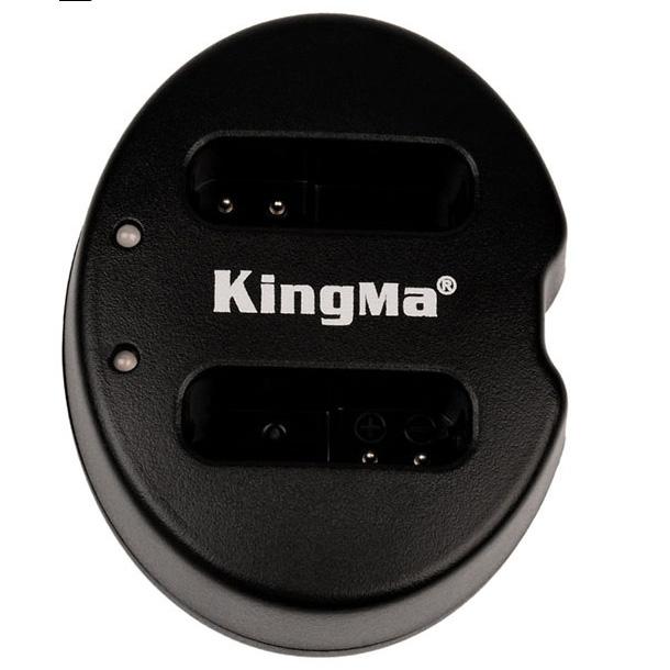 Rimas Kingma Charger Baterai 2 Slot Canon G1X Mark II N100 Mini X - NB-12L - Black