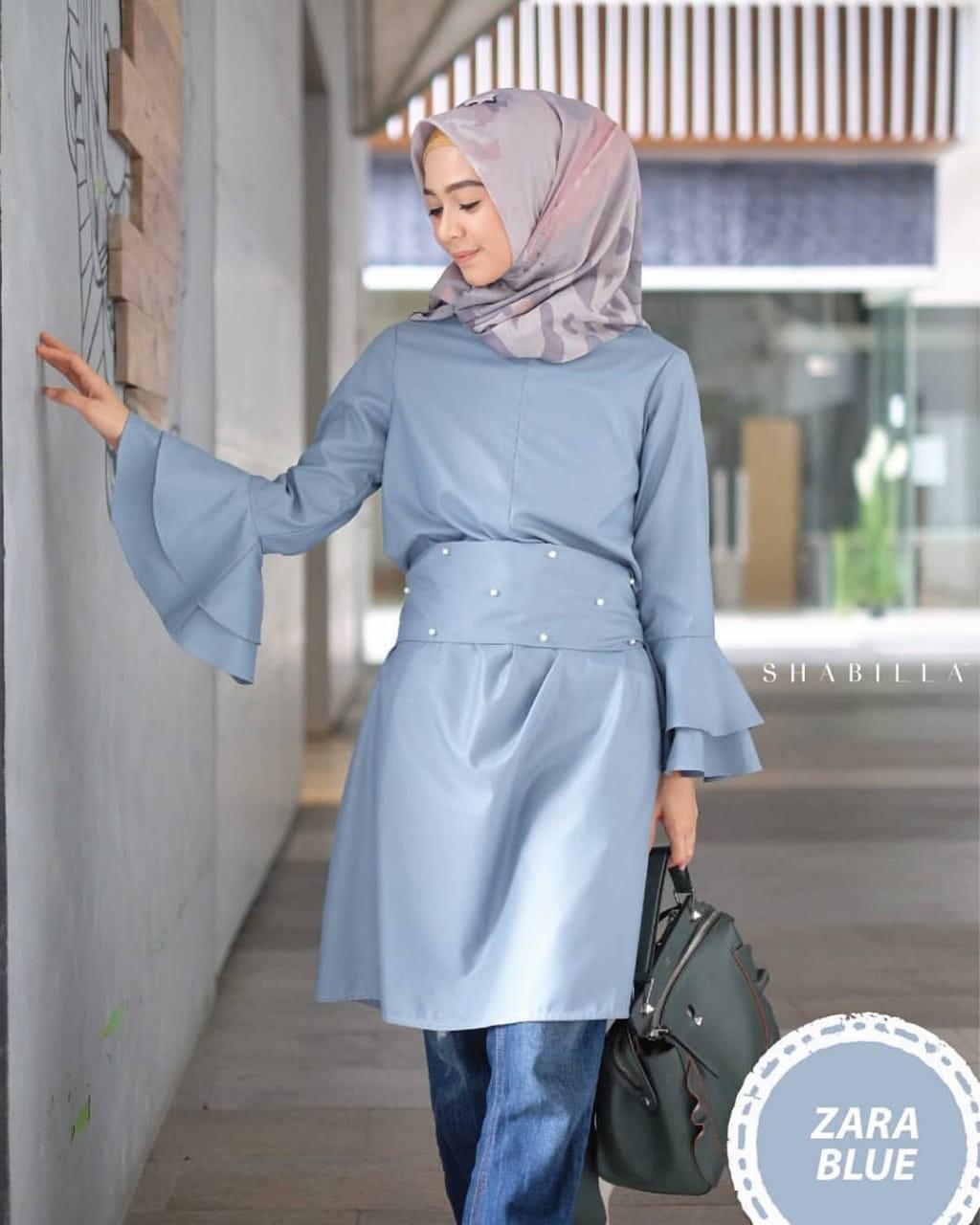 Baju Muslim Original Blouse Zara Tunik Baloteli Tunic Katun Baju Casual Panjang Wanita Atasan Kerja Modis Fashion Hijab Modern Terbaru Pakaian Wanita Trendy