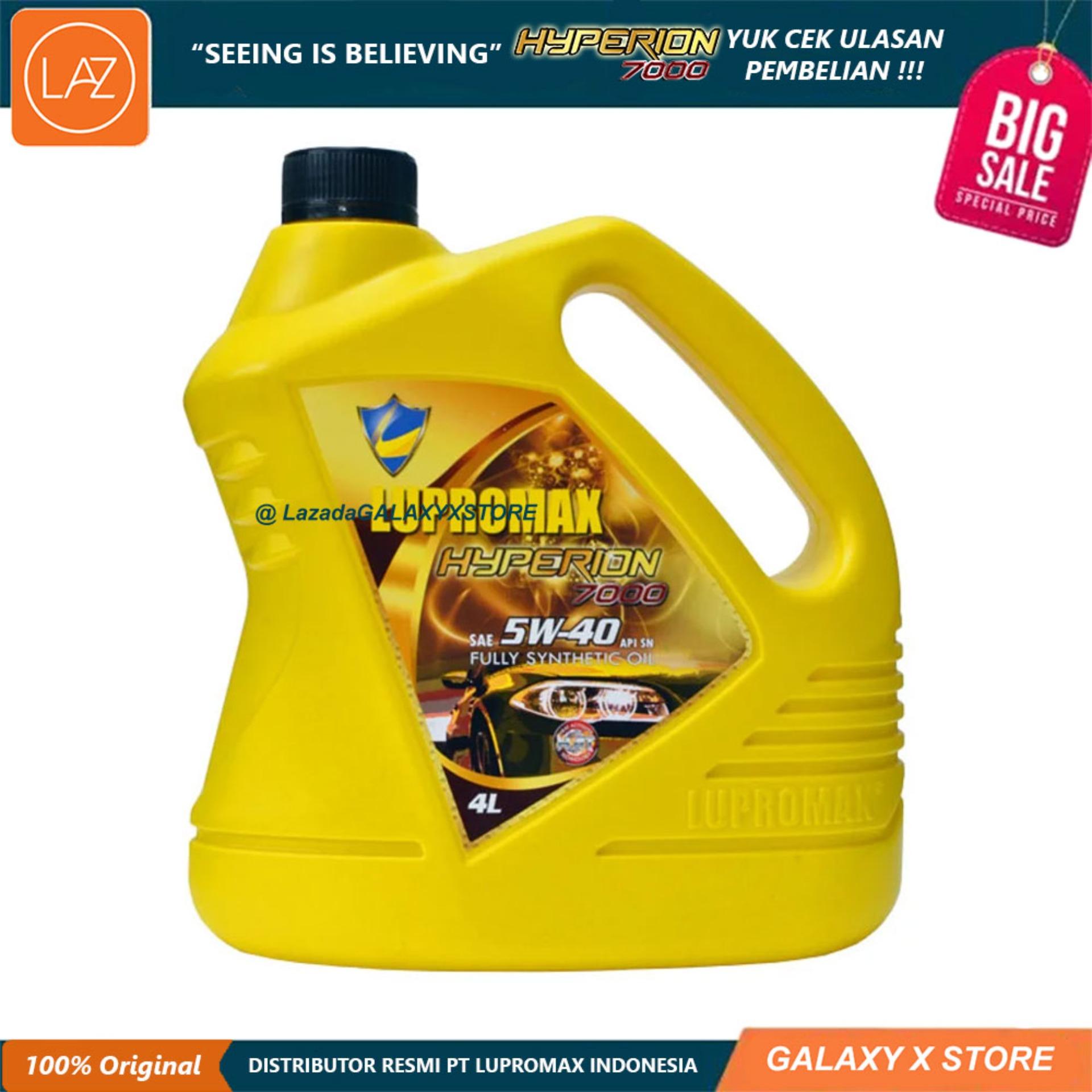 Lupromax Hyperion 7000 5W40 API SN Oli Mobil - 4 Liter Otomotif Minyak Pelumas Oli