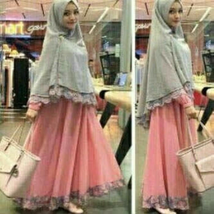 Cuci Gudang !!! Syafina Salem Gamis Maxi Syari Baju Muslim Remaja Bagus Murah Fira Tk
