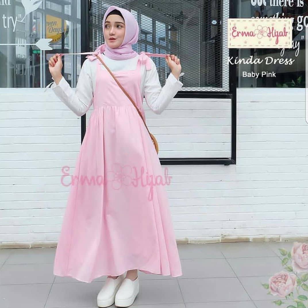TOF PROMO Gamis Wanita Terbaru Gamis Syari Dress Wanita Muslim Murah KINDA DRESS