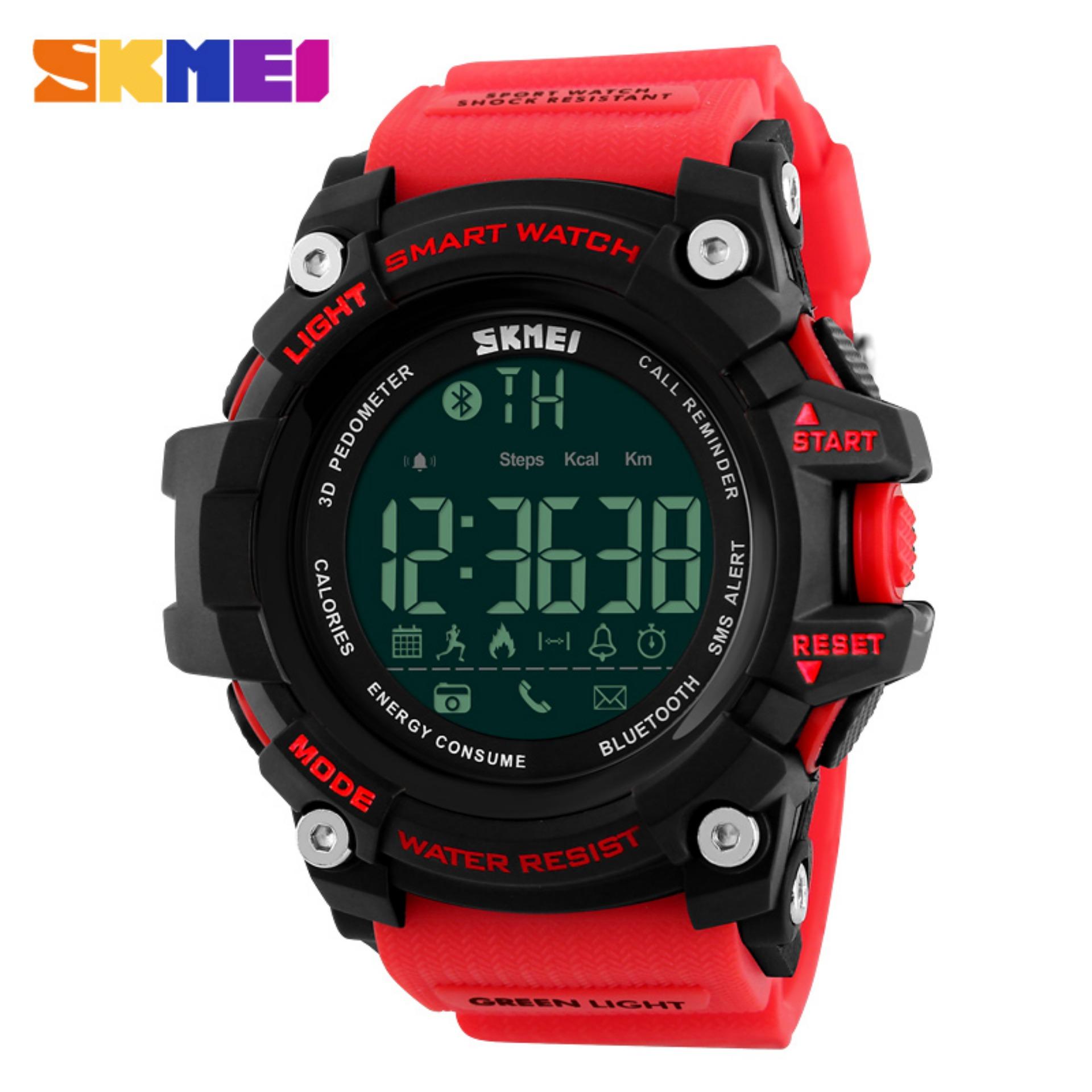 SKMEI Jam Tangan Rame Pria Smartwatch Bluetooth Shooter Selfi
