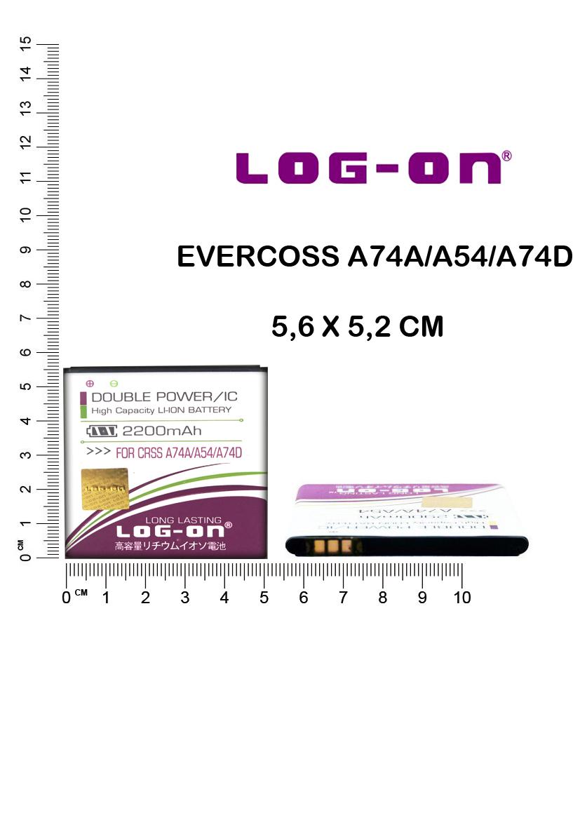 Log On Battery Baterai Double Power Evercoss A65 One X 