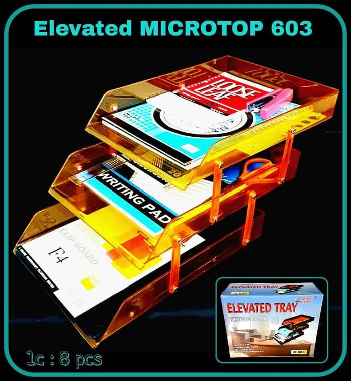 Edjoys ELEVATED PAPER TRAY / LETTER TRAY / RAK DOKUMEN 3 SUSUN MICROTOP 603 Edjoys ELEVATED PAPER TRAY / LETTER TRAY / RAK DOKUMEN 3 SUSUN MICROTOP 603