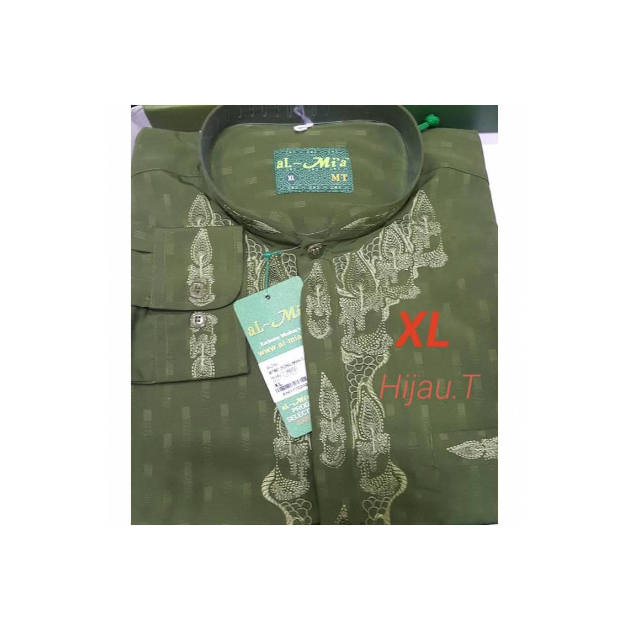 Baju Koko aL-Mi'a Lengan panjang kancing/manset.