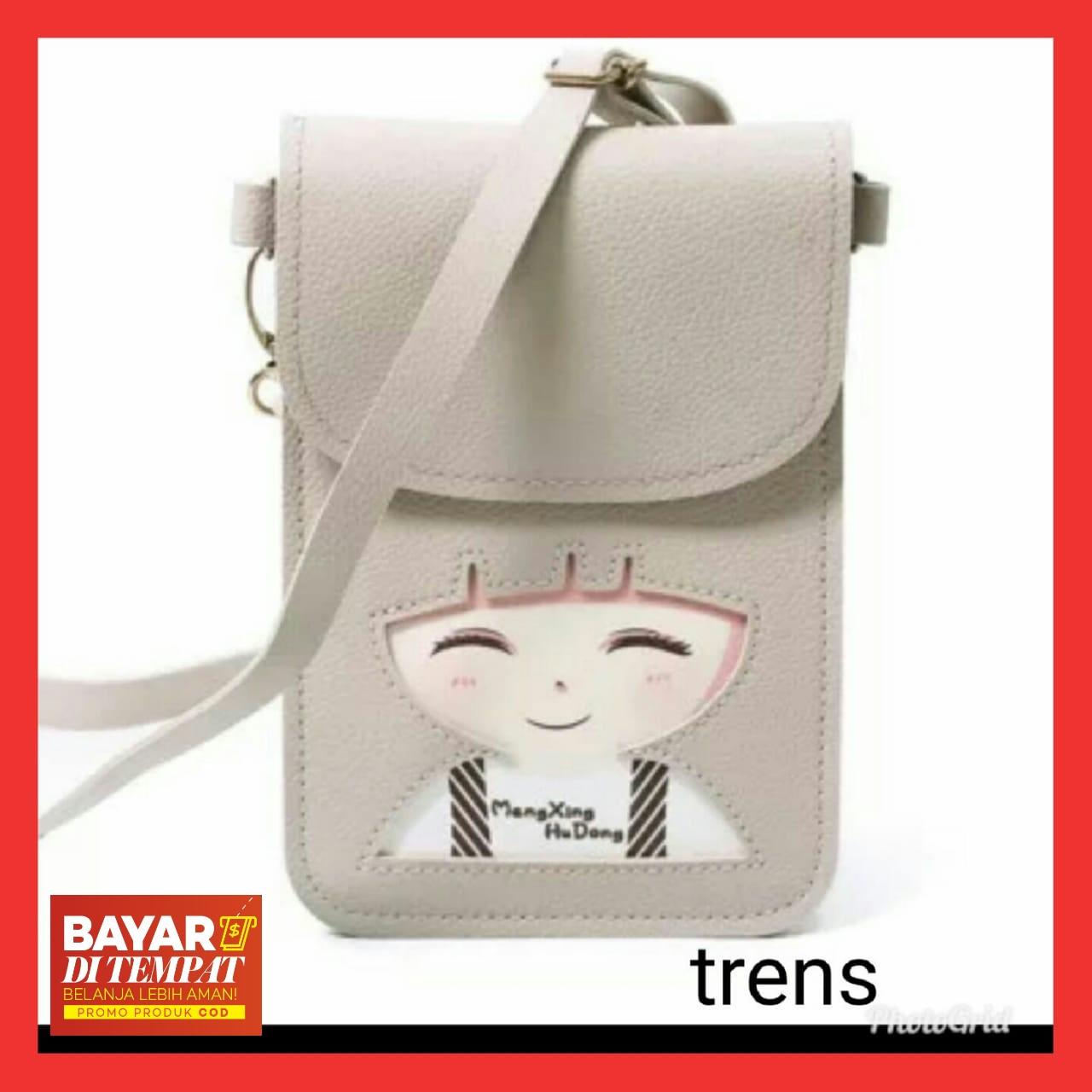 FCS - Tas Selempang Mini Wanita/Pocket Phone Motif Girl