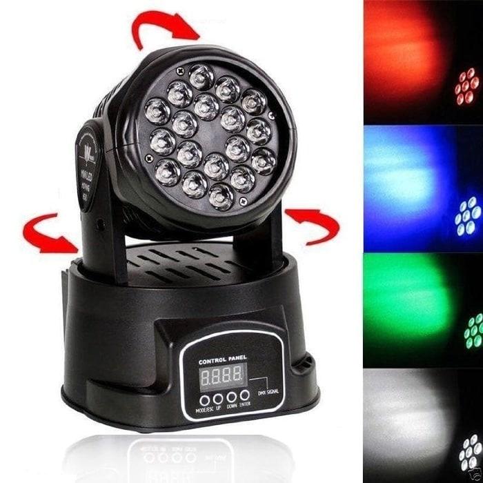LAMPU SOROT PROJECTOR PANGGUNG DISCO LED PAR RGB 18LED
