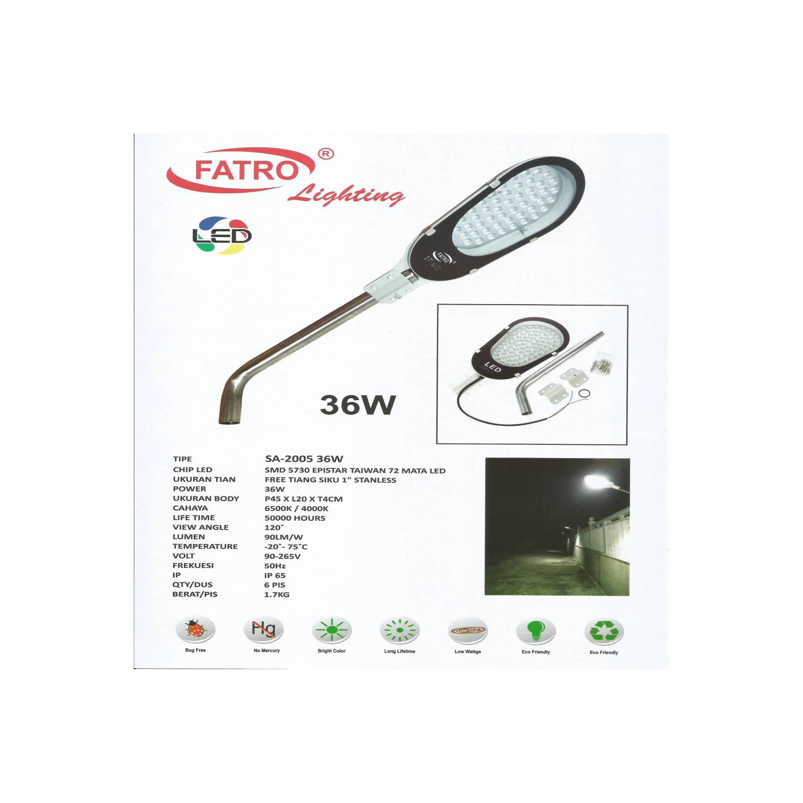 FATRO Street / Garden Light / Lampu Jalan / Taman LED 36 Watt