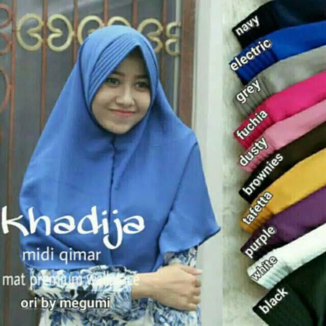 MochiMochiFashion Jilbab Khadija Antem - Maroon No.159