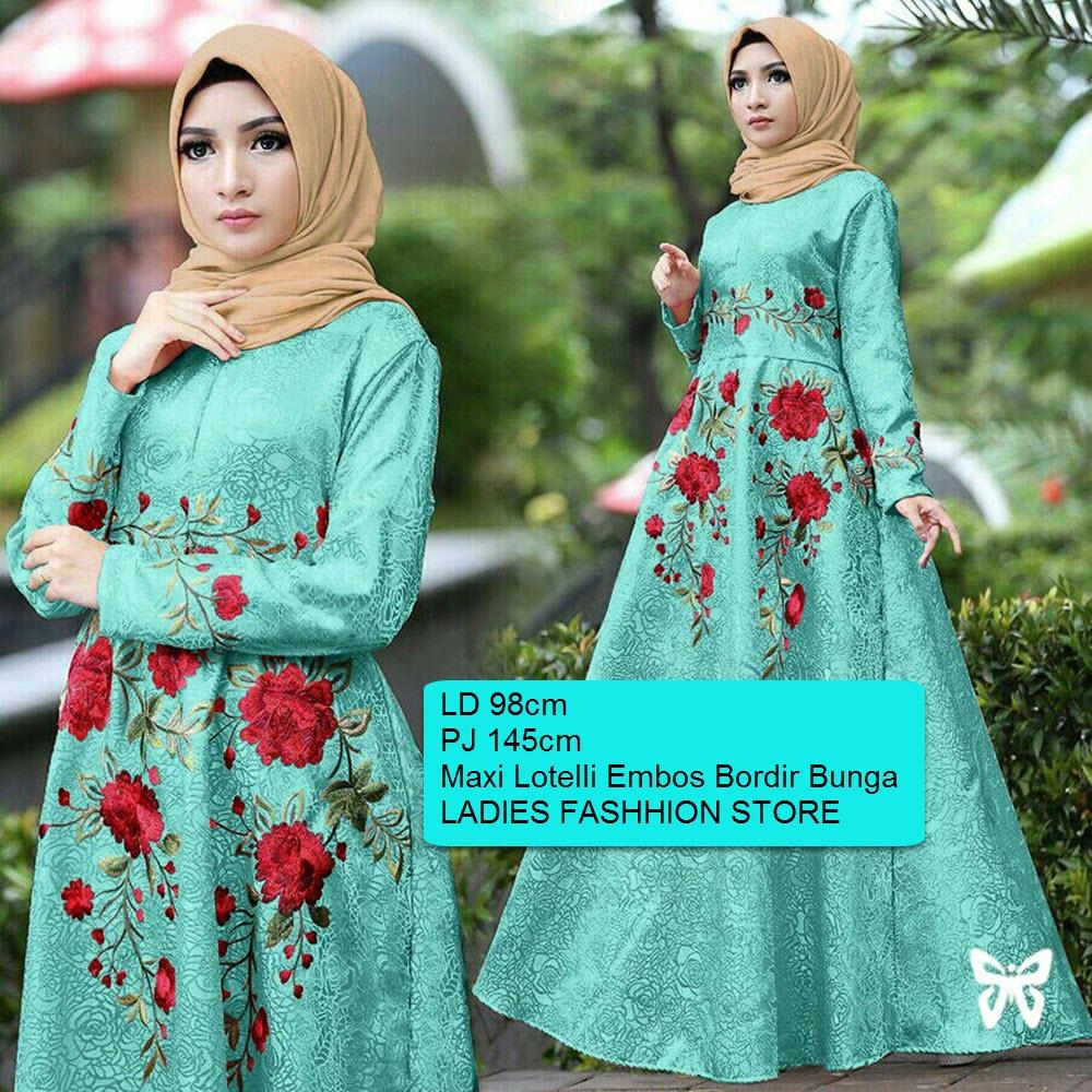 LF Maxi Dress Gamis Wanita Maxi Muslimah / Baju Atasan Gamis Syari / Gamis Wanita Syar'i / Set Terusan Maxi Hijab Syar'i/ Gaun Pesta Muslimah / Baju Muslim Wanita / Kebaya Modern Baloteli Tanpa Pasmina / Baju Lebaran / Gamis Lebaran (anaay) SS - Tosca D1C
